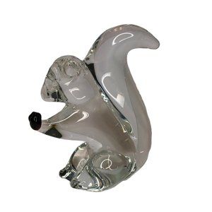 Art Glass Squirrel with Nut 5”